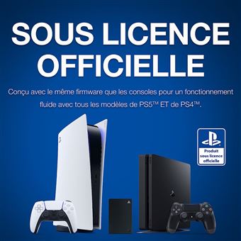 Disque Dur Externe Playstation Gaming pour PS4/PS5/PC USB 3.0 Stockage 2TO