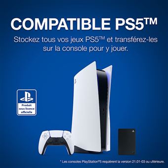 Seagate Game Drive for PlayStation STLL4000200 - Disque dur - 4 To -  externe (portable) - USB 3.0 - pour Sony PlayStation 4, Sony PlayStation 5  - Disques durs externes - Achat & prix