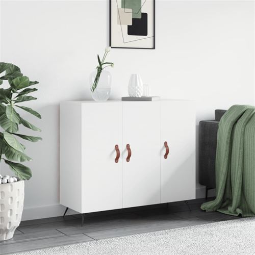 VIDAXL - Buffet - 90x34x80 cm - Blanc - Image 2