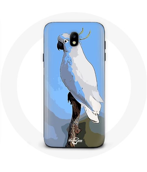 Coque Samsung Galaxy J3 2017 Cacatoès Perroquets blanc Oiseaux Maniacase