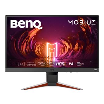 BenQ Mobiuz EX240N - Écran LED - jeux - 23.8" (24" visualisable) - 1920 x 1080 Full HD (1080p) @ 165 Hz - VA - 250 cd/m² - 3000:1 - HDR10 - 1 ms - HDMI, DisplayPort - haut-parleurs - gris foncé