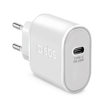 SBS - Double USB / USB-C Chargeur USB-C 1 mètre 18W 3.4A - Noir 1