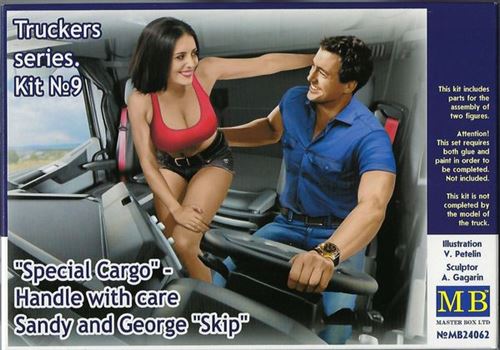 Truckers Seriesspecial Cargohandle Wit Care!sandy And George- 1:24e - Master Box Ltd.