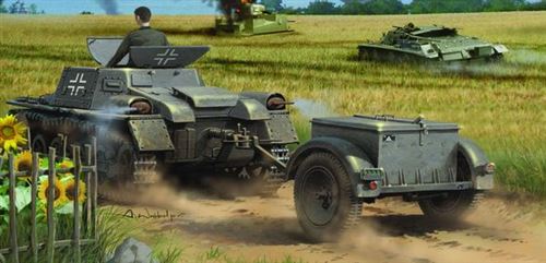 Munitionsschlepper Auf Panzerkampfwagen I Ausf A With Ammo Trailer- 1:35e - Hobby Boss