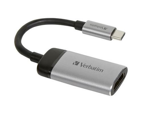 Verbatim 49143 USB-C Adaptateur [1x USB-C™ mâle - 1x HDMI femelle] argent (mat) 0.10 m