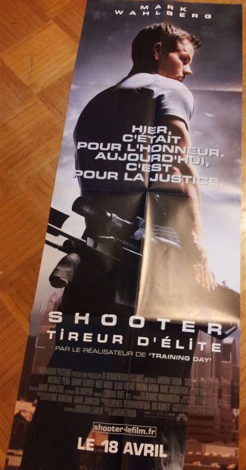Affiche de Cinéma Originale - Shooter Tireur d'élite - Mark Wahlberg - 60x160cm