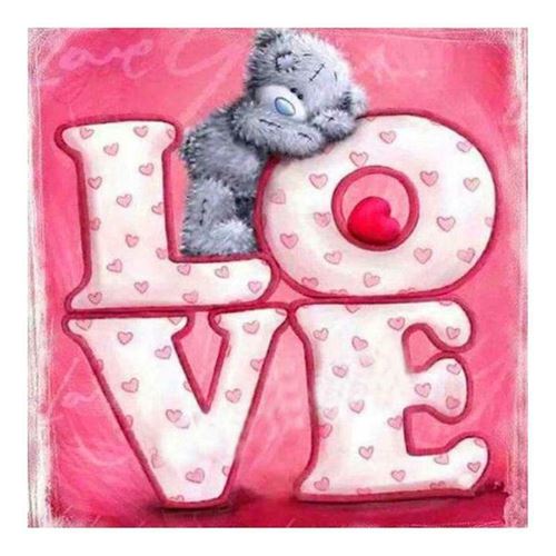 Peinture au diamant DIY 5D ZY148 - Ours en peluche (30x30CM)