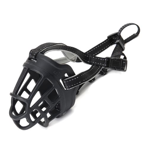 Meilleurs prix pour Muselière pour chiens maille respirante Silicone anti-morsure et anti-frottement size 4 Noir