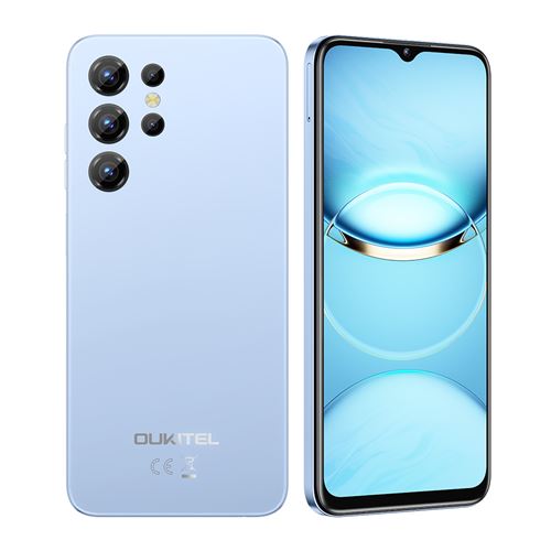Smartphone Oukitel C1 Bleu : 6.52 , 4Go+128 Go + 1To, 5150mAh, Android 15, Dual SIM 4G,Téléphone Portable-199g