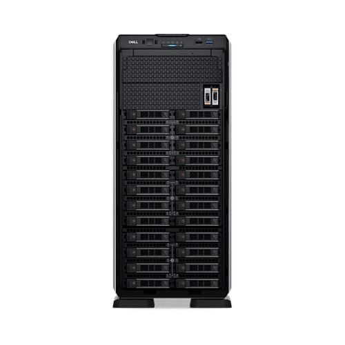 Dell PowerEdge T550 - Serveur - tour - 5U - 2 voies - 1 x Xeon Silver 4309Y / 2.8 GHz - RAM 16 Go - SAS - hot-swap 2.5" baie(s) - SSD 480 Go - graveur de DVD - Matrox G200 - GigE - Aucun SE fourni - moniteur : aucun - noir - BTP - avec 3 ans de base sur s