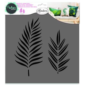 Pochoirs Feuilles Tropicales 22 Pièces - Pour Peinture Murale Et Déco DIY - 15x30 Cm