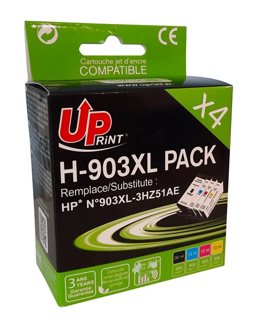 COMETE - 903XL - Pack de 8 Cartouche d'encre Compatible avec HP 903 XL -  Cartouche 903XL pour HP Officejet 6950 6900 Series Officejet Pro 6860 6868