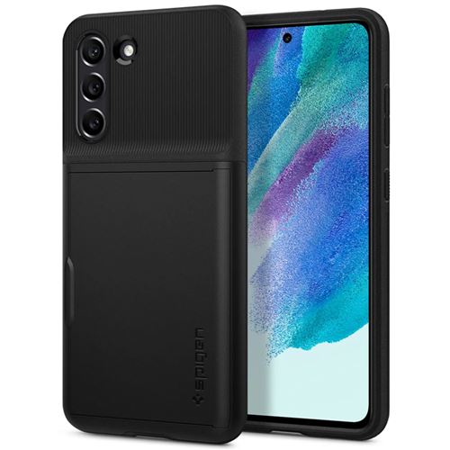 Spigen Slim Armor CS - Coque de protection pour téléphone portable - polycarbonate, polyuréthanne thermoplastique (TPU) - noir - pour Samsung Galaxy S21 FE 5G