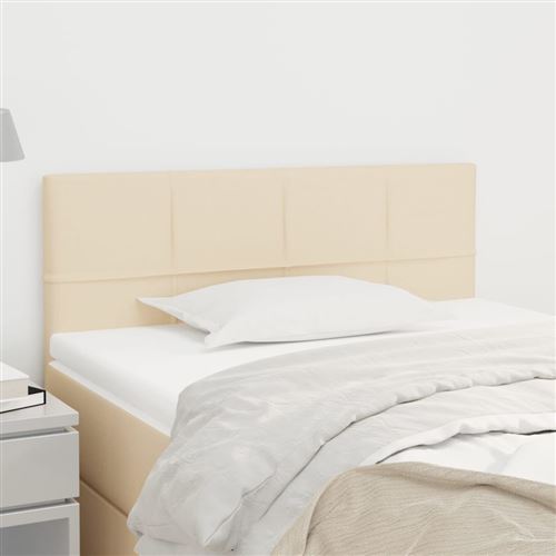 Vidaxl Testiera Crema 80x5x78/88 Cm In Tessuto