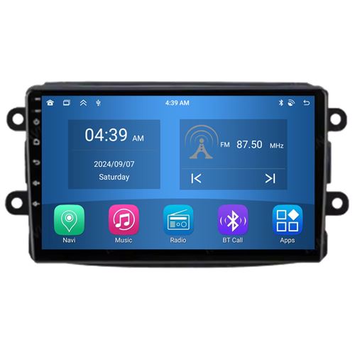 Autoradio RoverOne® Bluetooth CarPlay Android Auto Navigation 4Go RAM 64Go ROM pour Dacia Sandero Duster Renault Captur Lada Xray Logan 2 Dokker