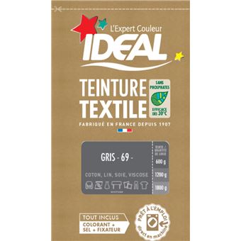 Ideal teinture textile gris (230g) acheter à prix réduit