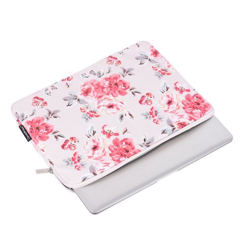 Housse de transport motif fleur pour votre ordinateur portable 15 Pouce -  Rose clair (396x278x23mm)