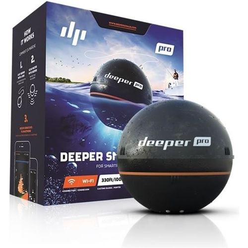 DEEPER Pro+ Sondeur Portable Connecté avec GPS