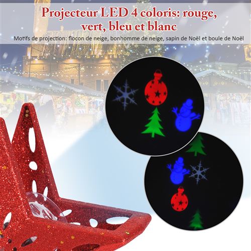 Projecteur Led étoile Sapin De Noël éclairage Led Intérieur