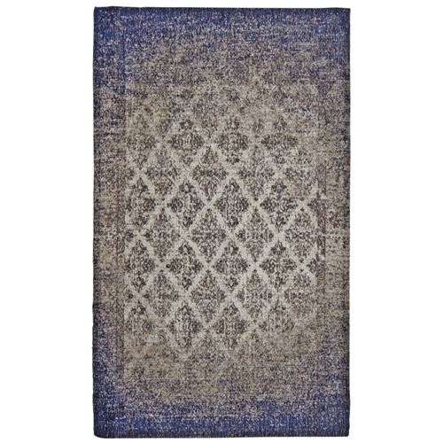 Aubry Gaspard - Tapis jacquard bleu 110 cm
