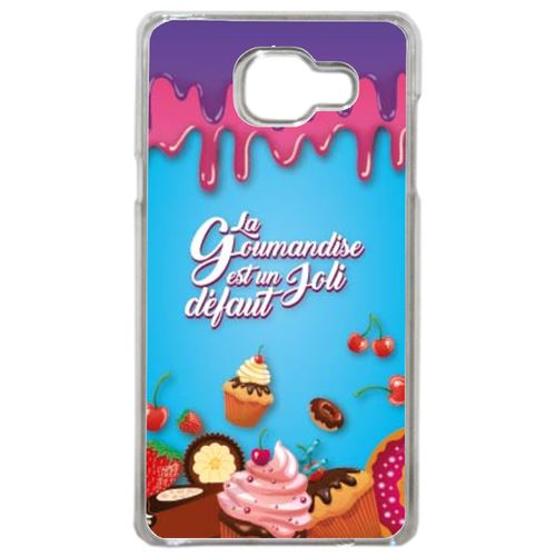 Coque La Gourmandise Est Un Joli Defaut Fond Bleu 01 Compatible Samsung Galaxy A5 2016 Transparent