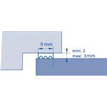Bande D'isolation à Brosse 6m – 9x9mm Pour Fenêtre Et Porte – Générique
