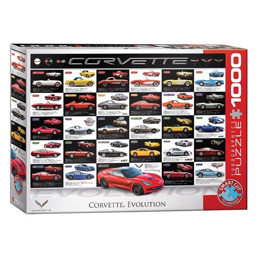 Eurographics Corvette Evolution Puzzle (Lot de 1000)
