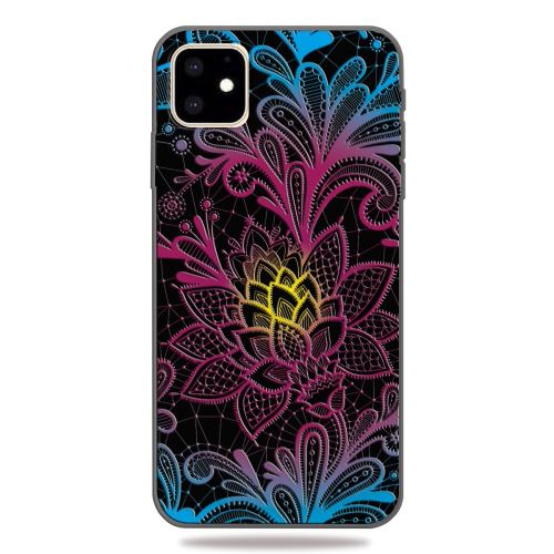 Coque en TPU impression de modèle motif de fleurs pour votre Apple iPhone XR 6.1 pouces (2019)