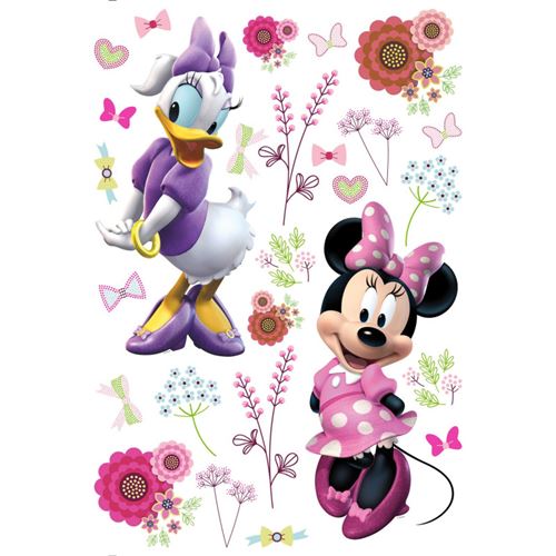 Stickers géants Disney - Minnie et Daisy - 65 CM x 85 CM