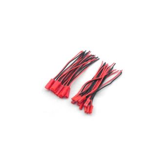 10 Paires 100mm 2 Pin Jst De Connecteur Cable Fil Male Femelle Pour Batterie Li Polymere Des Mini Helicopteres Helicoptere Radio Commande Achat Prix Fnac