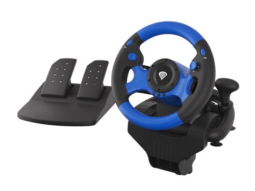 Volant gaming Genesis Seaborg 350 pour PS3 PS4 PC Xbox One Xbox 360 Nintendo Switch Bleu et noir Volant gaming Achat prix fnac