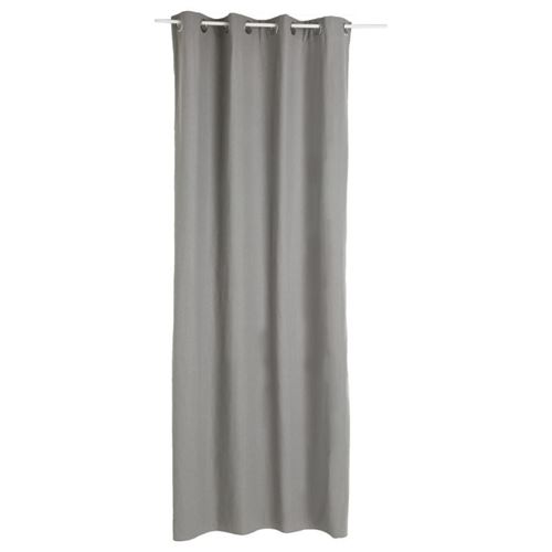 Atmosphera - Rideau gris Panama 140x260 cr&eacute;ateur d'int&eacute;rieur - Gris