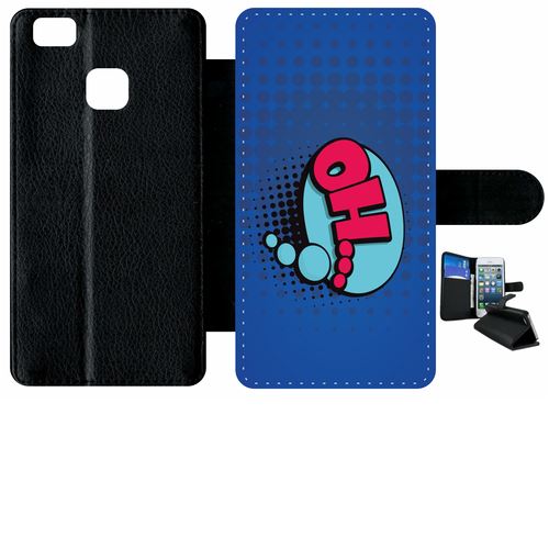 Etui À Rabat Huawei P9 Lite Oh Fond Bleu Lectrique