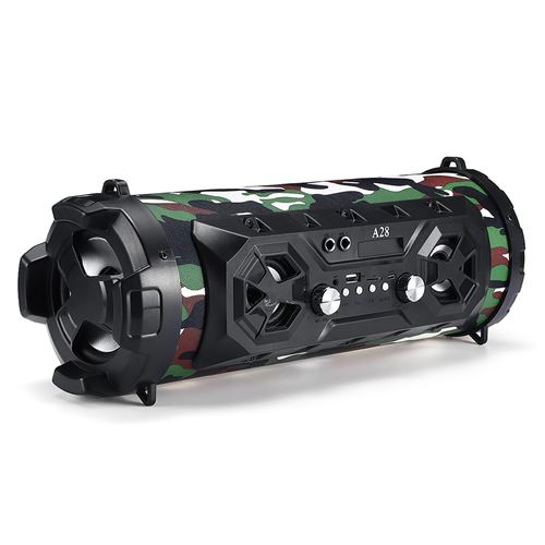 A28 sans fil bluetooth haut-parleur Subwoofer Soundbar Party Camouflage camouflage