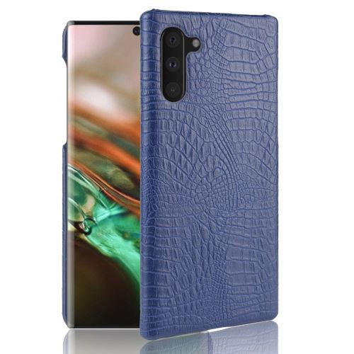 Coque en TPU + PU peau de crocodile bleu pour votre Samsung Galaxy Note 10