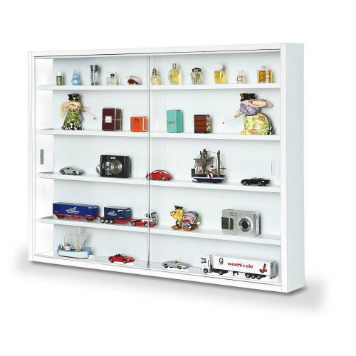 Paris Prix - Vitrine Murale Miniatures collection 80cm Blanc