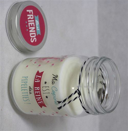 Best Friends - Ma copine - Bougie parfumée - Fleurs de printemps - Mason Jar