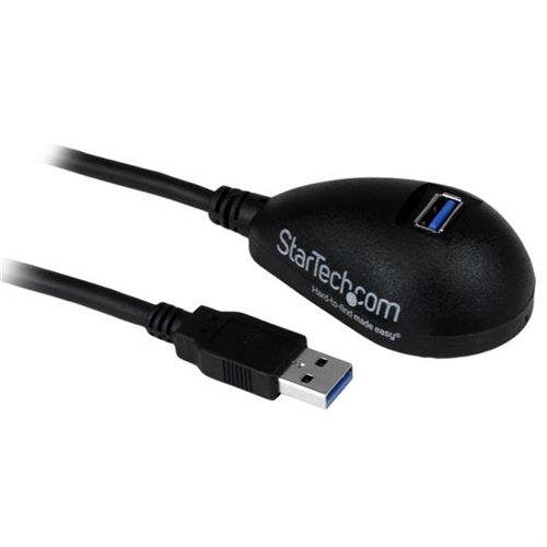StarTech.com 1,5 m Desktop SuperSpeed USB 3.0 verlengkabel - A naar A - M/F - zwart - USB-verlengkabel - 1.5 m