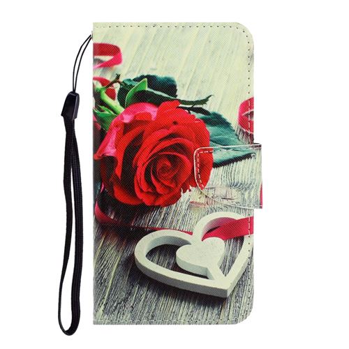 Etui en PU impression de modèle flip rose pour votre Samsung Galaxy A31