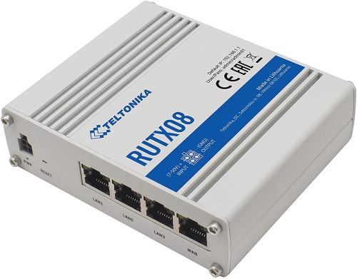 Teltonika+RUTX08+Industrial+Router+Standard+package+Industrial+Router+with+4x+Gigabit+Ethernet
