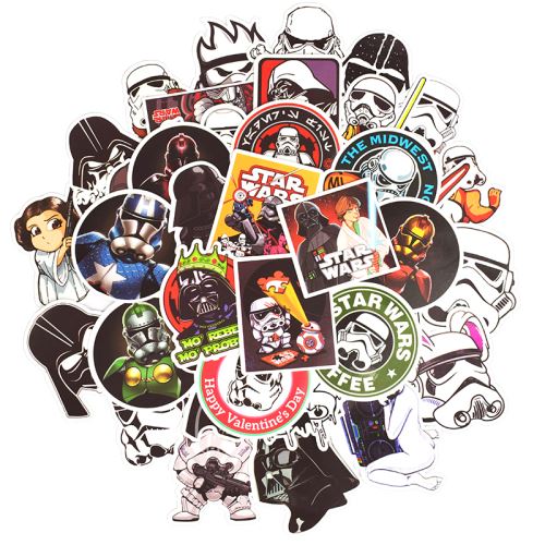 50 pieces Stickers pour décoration des bagages/des chambres - Planète
