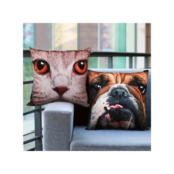 Coussins Avec Dessins Chiens Et Chats 100 Polyester Design