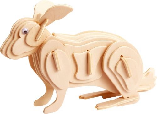 Gepetto's Workshop kit de construction lapin en bois 43 pièces