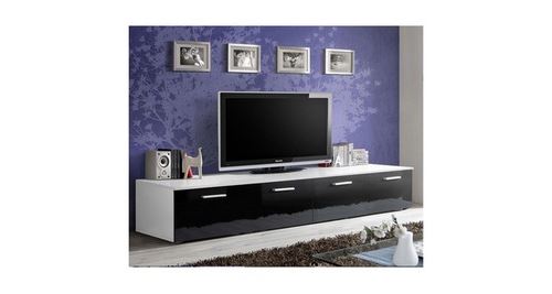 Meuble tv design duo 200cm noir & blanc