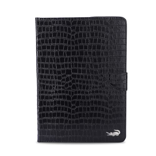 Etui en PU peau de crocodile noir pour Apple iPad 9.7 (2018)/9.7 (2017)/Air 2/Air