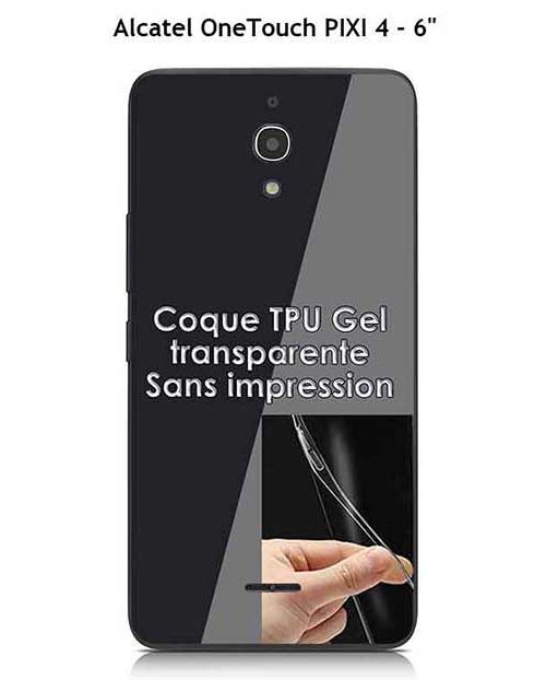 Coque Alcatel OneTouch PIXI 4 - 6 pouce Transparente (TPU Gel souple)