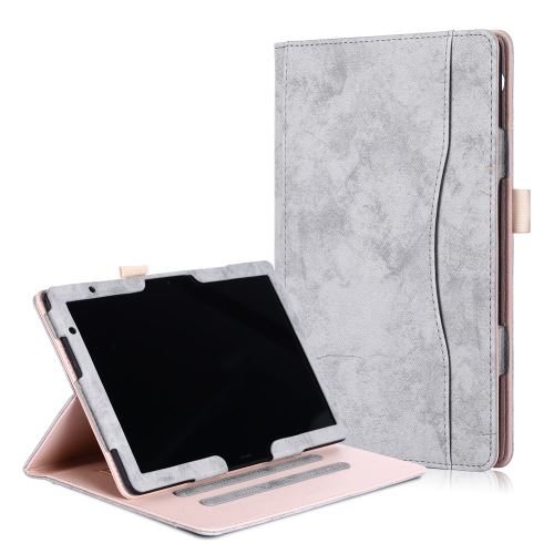 Etui en PU poche avec support gris pour votre Huawei MediaPad T5 10/MediaPad M5 Lite 10