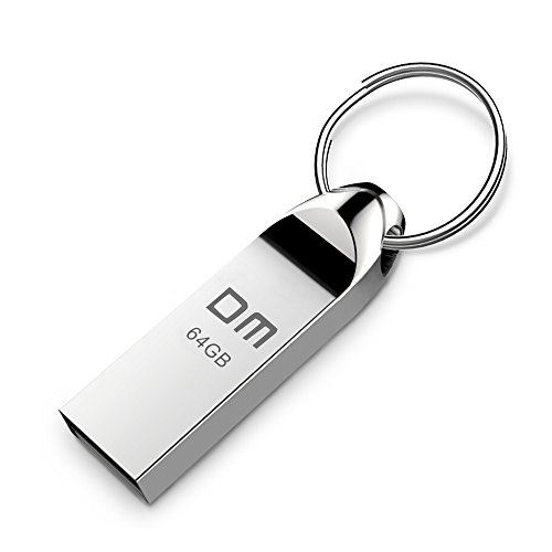 Clé USB 64 Go avec Annneau Porte-Clés Etanche Clef USB 64GB Moreslan Pen Drive Stick Flash Drive Aluminium Waterproof pour PC Laptop
