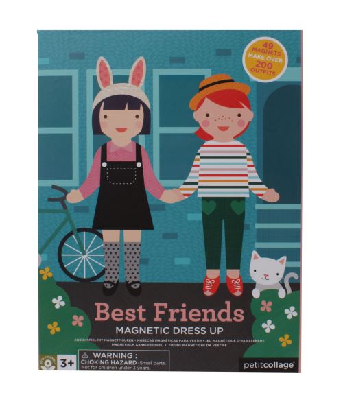 Petit Collage jeu de jeu magnétique Best Friends 55-piece