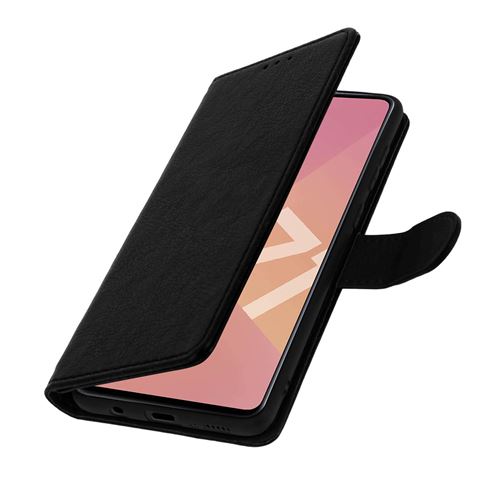 Housse pour Samsung Galaxy A71 Protection Intégrale Porte-cartes Fonction Support noir